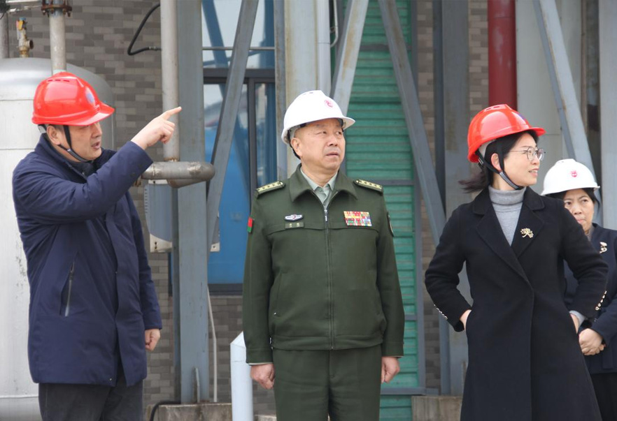 常州市委常委、常州军分区大校司令员廖鹏一行来奇异果体育首页调研公司党管武装相关工作